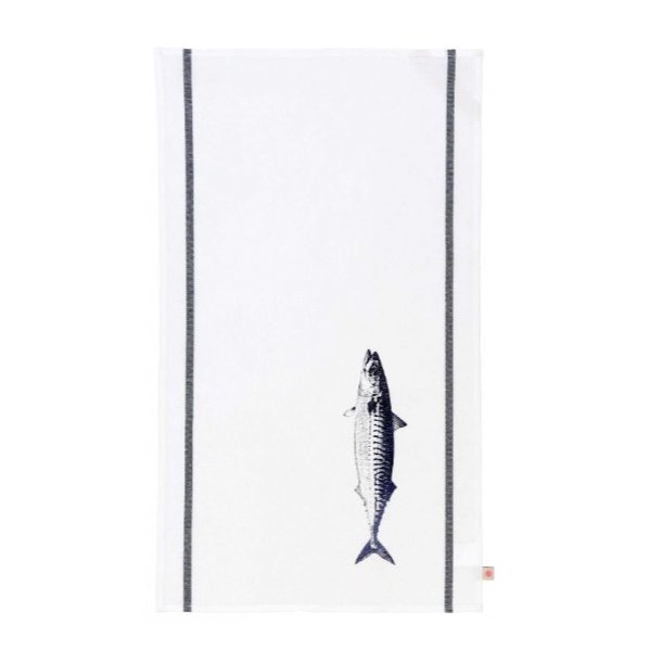Kitchen towel - Maquereau bright blue
