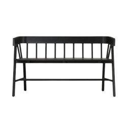Garden bench black
