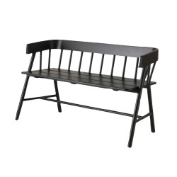 Garden bench black