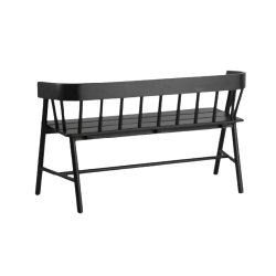 Garden bench black