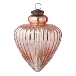Glass Ornament Gala � Pale Pink (H17 cm)