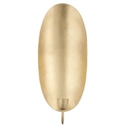 Wall Light Oval Golden