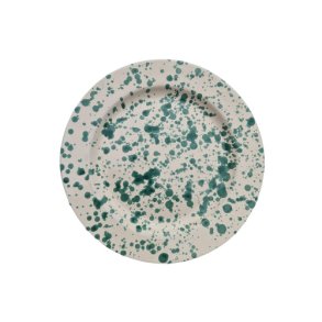 Middags tallerken med kant - grn