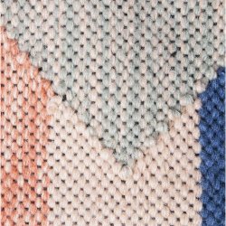 Hand woven indoor/outdoor rug - multicolour 