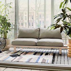 Hand woven indoor/outdoor rug - multicolour 