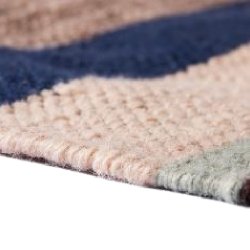 Hand woven indoor/outdoor rug - multicolour 