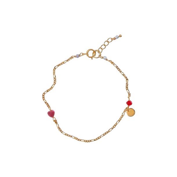 Harlequin Bracelet � Pink Heart
