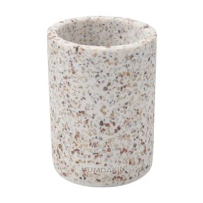 Terrazzo vase/ storage jars - brown