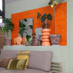 Antique look mirror - Medium