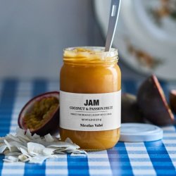 Marmelade med Kokos &amp; Passionsfrugt � 235 g
