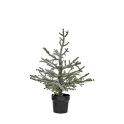 Juletr m. 60 LED lights - H70 cm