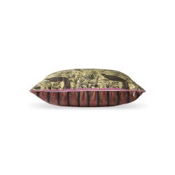 Printed silk cushion - jungle