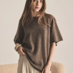 Yak pullover med korte �rmer