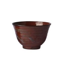 Japanese matcha bowl - C - reddish brown