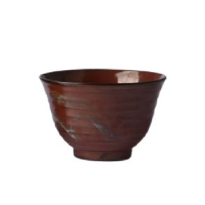 Japanese matcha bowl - C - reddish brown