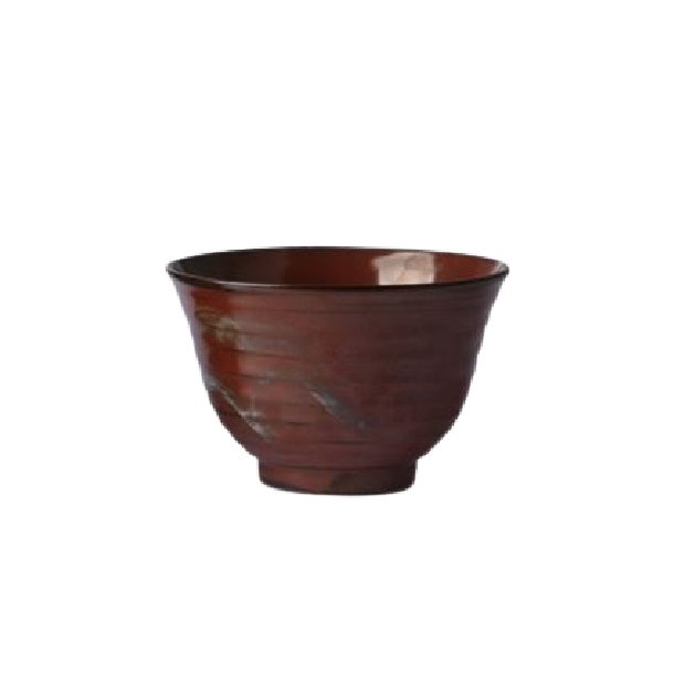 Japanese matcha bowl - C - reddish brown