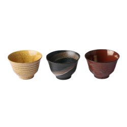 Japanese matcha bowl - C - reddish brown
