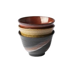 Japanese matcha bowl - C - reddish brown