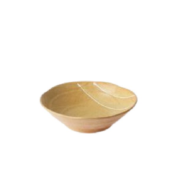Japanese shallow bowl - D - sand white