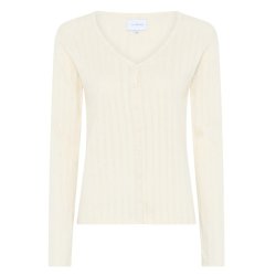 Lene Pointelle Set w. Cardigan � Off White
