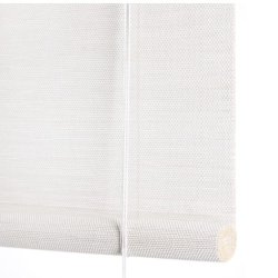 Bambus rullegardin - lys hvid