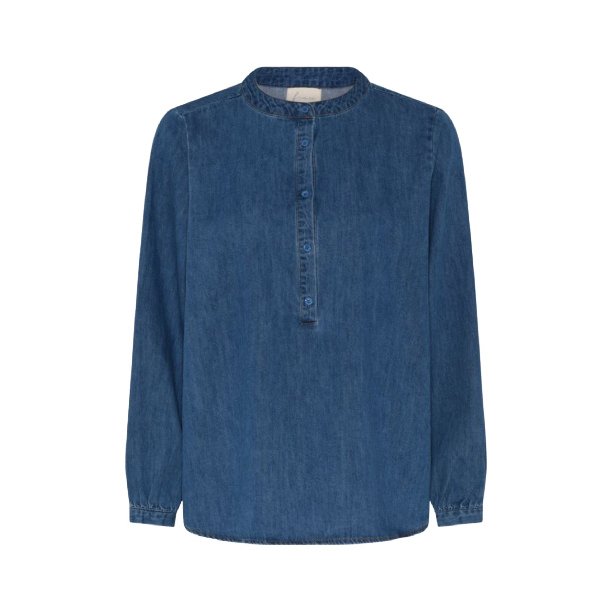 Frau Madrid skjorte - medium blue denim