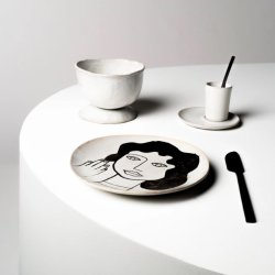  Plate off white - La M�re collection