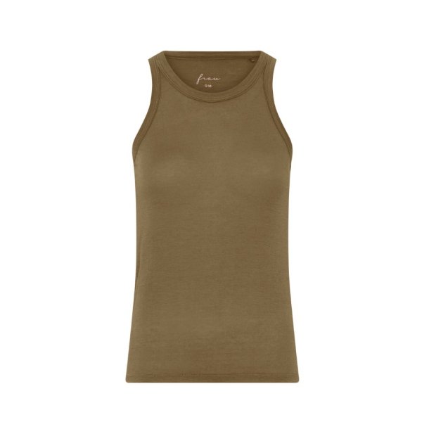 Lucca Top med Cashmere � Tank � Military Olive