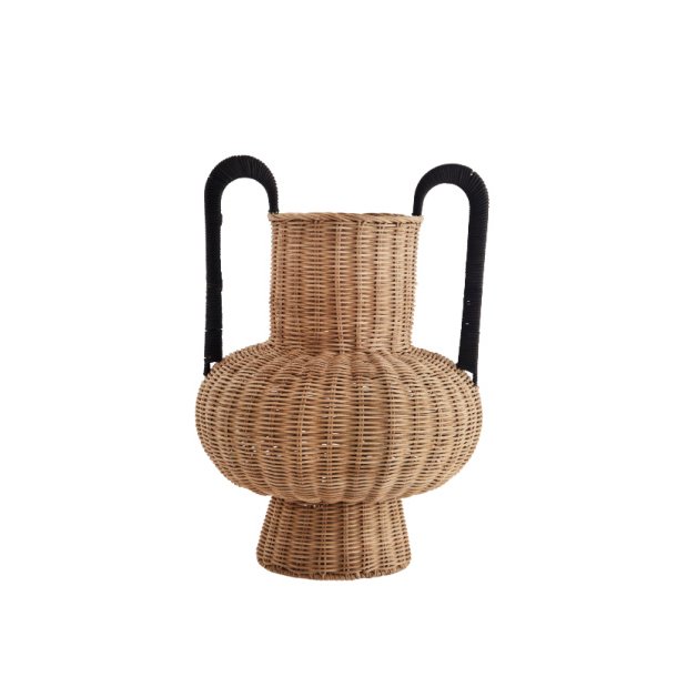Rattan vase - sorte hje hanke