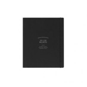 Sort notesbog af sten - large