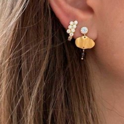 Petit Cleo Mocha Earring � Single