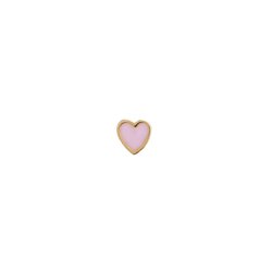 Petit Love Heart light pink Enamel - Single