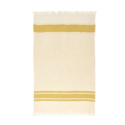 The Belgian Towel Fouta � Mustard Stripe
