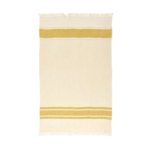 The Belgian Towel Fouta � Mustard Stripe