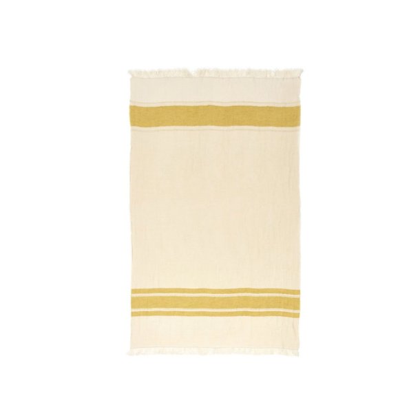 The Belgian Towel Fouta � Mustard Stripe