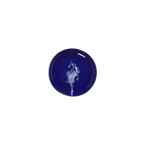 Plate XS dark blue - artichoke white feast