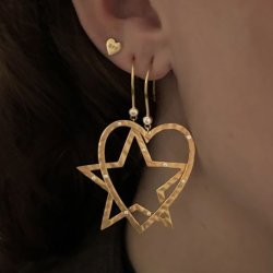 Power Heart Earring  Single