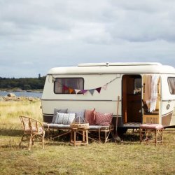 Printed Cushion - old rosa, ecru, antracit