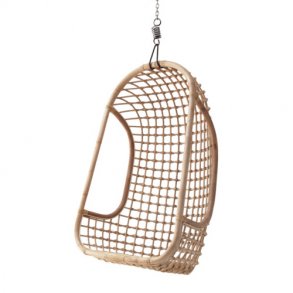 Hanging rattan chair natural