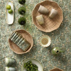 Rattan bakke rund - nature