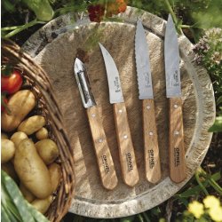 Opinel Essentials Knivs�t � 4 dele � Natural Beech