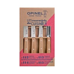 Opinel Essentials Knivs�t � 4 dele � Natural Beech