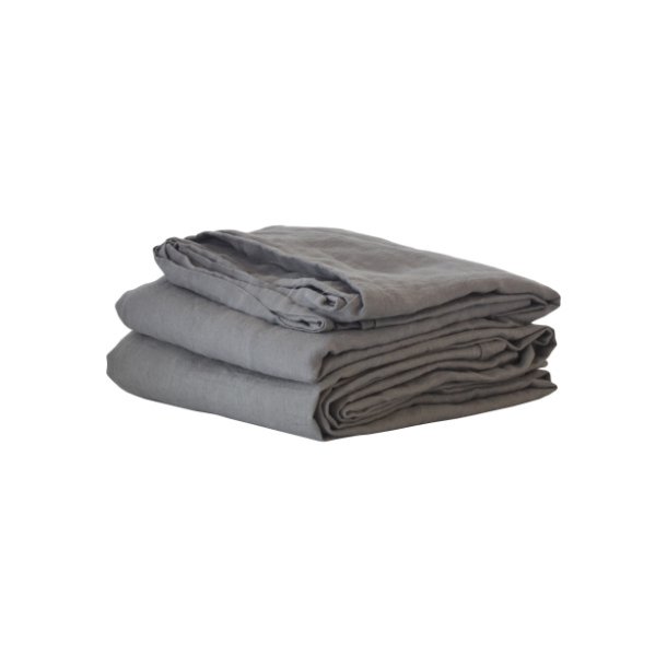 Linen table cloth - dark grey