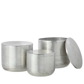 Aluminium tables - silver