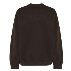 Silvia Sweatshirt w. Logo � Dark Brown