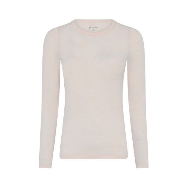 Lucca Top med Cashmere � Lang�rmet � Soft Pink