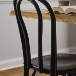 Bistro spisebordsstol - sort