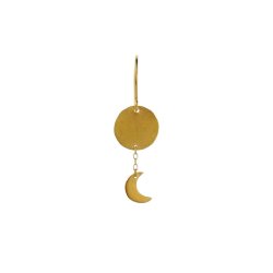 Sun and Moon Earring  Single