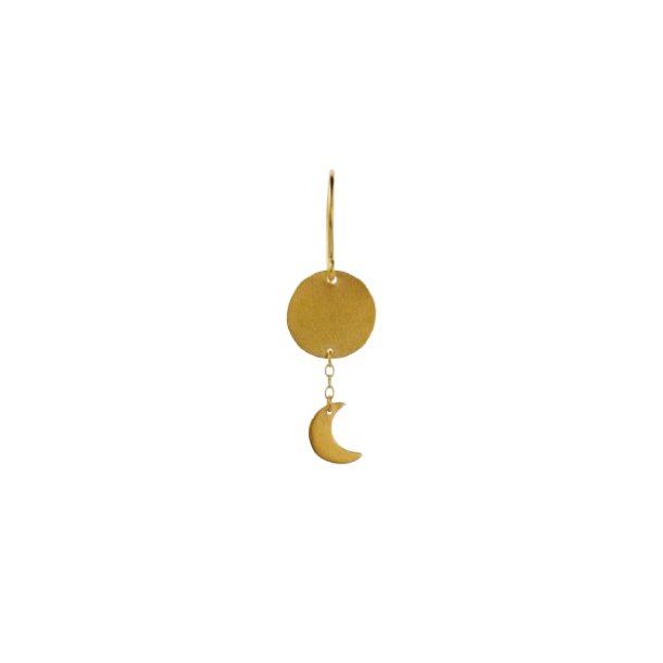 Sun and Moon Earring  Single