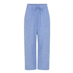 Frau Sydney string long pant - Medium Blue Stripe